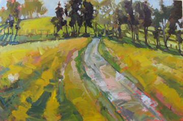 Farm Entrance in Late Afternoon by Isabelle Abbot at Les Yeux du Monde Art Gallery