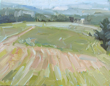 Misty Day in the Fields by Isabelle Abbot at Les Yeux du Monde Art Gallery