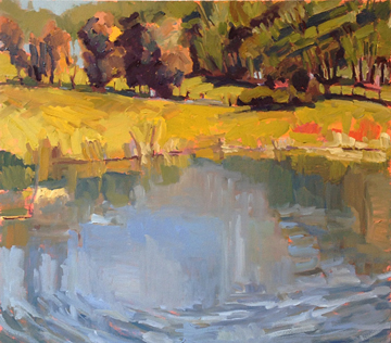 Pond on a Summer Morning by Isabelle Abbot at Les Yeux du Monde Art Gallery
