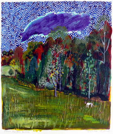 Iris and Purple Cloud by John Borden Evans at Les Yeux du Monde Art Gallery