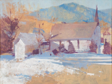 Grace Episcopal Church on the Tye River, Nelson County by Annie Harris Massie at Les Yeux du Monde Art Gallery