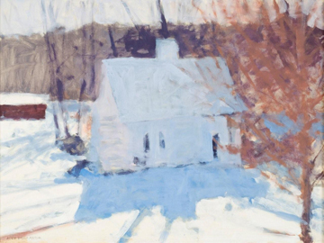 Locust Grove Cottage in the Snow, Early Morning by Annie Harris Massie at Les Yeux du Monde Art Gallery