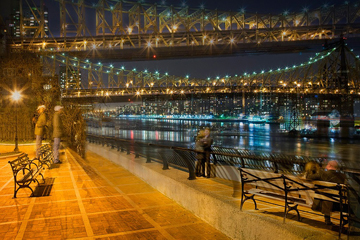 Queensboro Bridge from Sutton Place (NYC) by Patricia McClung at Les Yeux du Monde Gallery