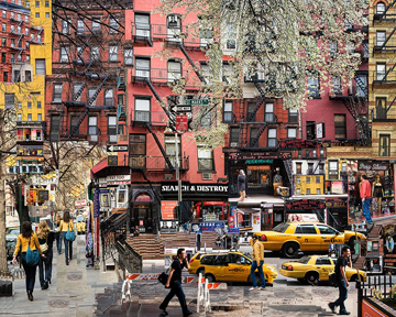 St. Mark's Place (NYC) by Patricia McClung at Les Yeux du Monde Gallery