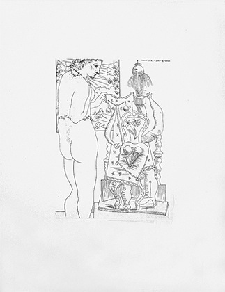 Marie-Thrse considrant son Effigie surraliste sculpte by Pablo Picasso at Les Yeux du Monde Art Gallery