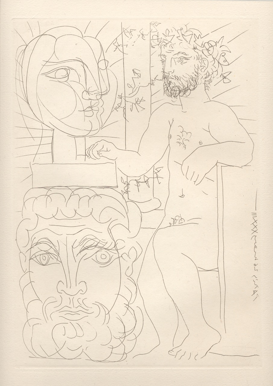 Sculpteur et son Autoportrait by Pablo Picasso at Les Yeux du Monde Art Gallery