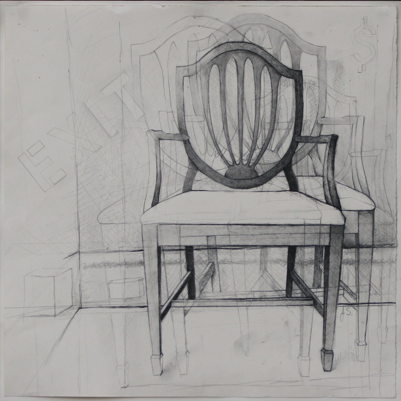 Exit Chair by Joe Sheridan at Les Yeux du Monde Art Gallery