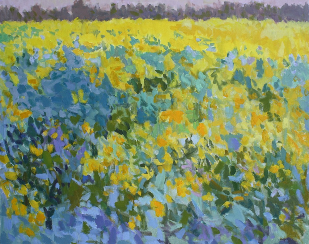 Yellows, Mustard Field by Priscilla Whitlock at Les Yeux du Monde Art Gallery