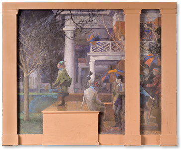 Maquette for Cabel Hall Mural by Lincoln Perry