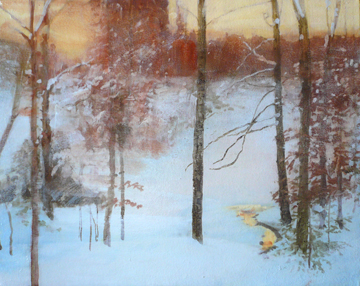 Allendale Pond, January, Sunrise by Dean Dass at Les Yeux du Monde Art Gallery