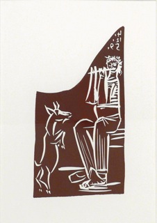 Fltiste et  Chvre  savante by Pablo Picasso at Les Yeux du Monde Art Gallery