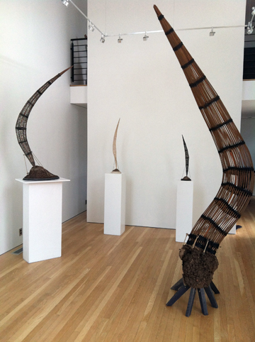 Kurt Steger installation at Les Yeux du Monde Art Gallery